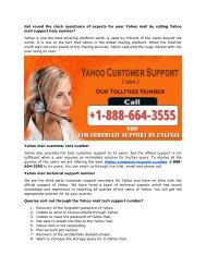 Yahoo mail support help number 1-888-664-3555