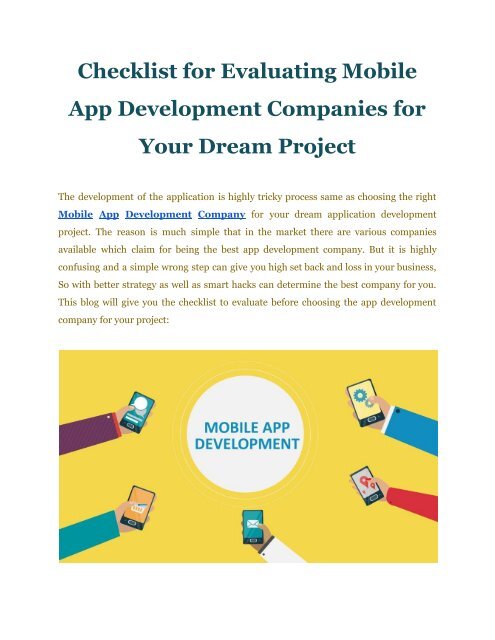 Mobile App Development Company | | FineSoft Technologies