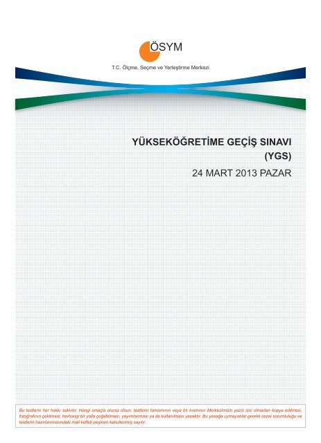 2013_YGS_sınav_soruları