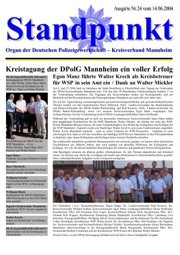 Kreistagung der DPolG Mannheim ein voller Erfolg