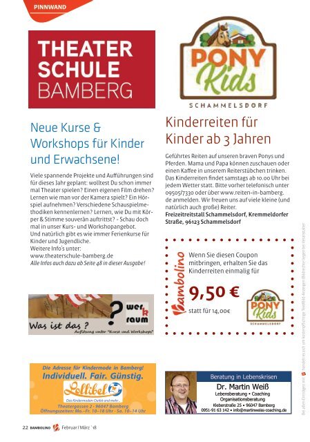 Bambolino - Das Familienmagazin für Bamberg und Region