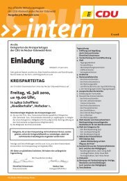 Ausgabe 3 - 05/06 - CDU Neckar-Odenwald