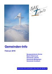 Gemeindeinfo Februar 2018