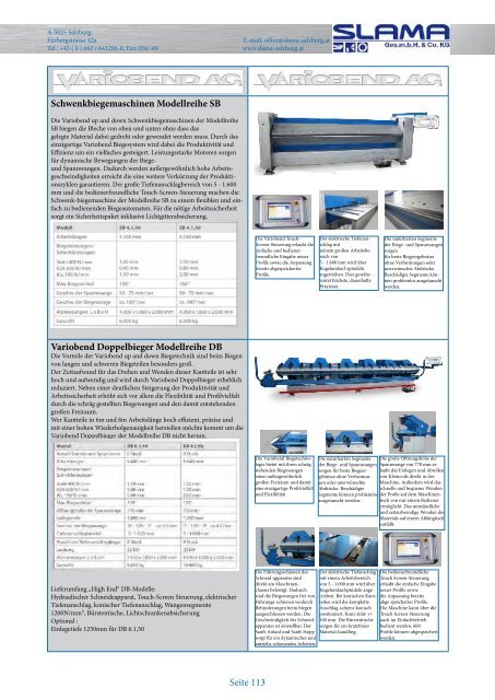 Maschinen-Blätterkatalog