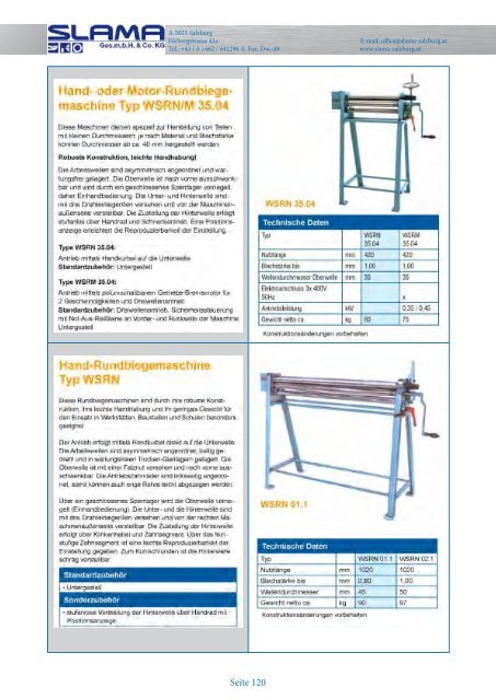 Maschinen-Blätterkatalog