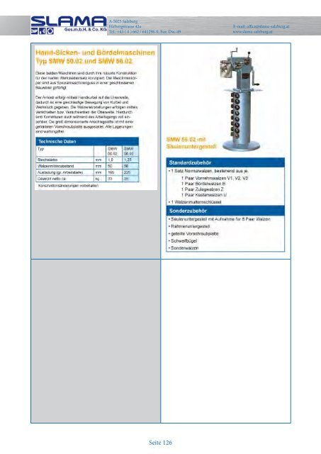 Maschinen-Blätterkatalog