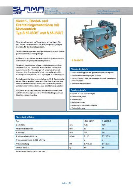 Maschinen-Blätterkatalog