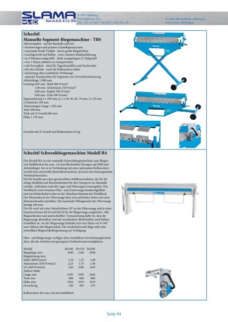 Maschinen-Blätterkatalog