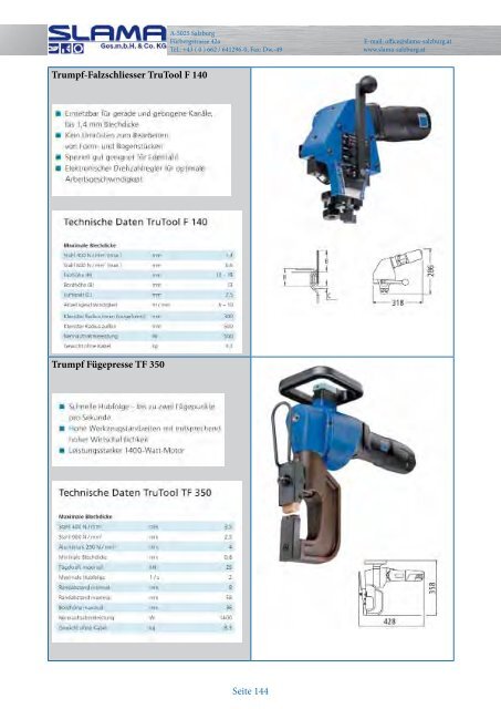 Maschinen-Blätterkatalog