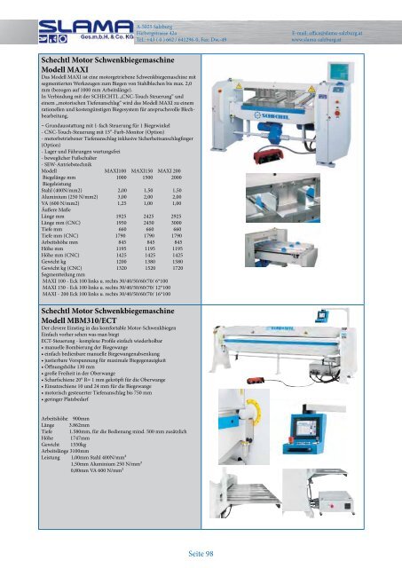 Maschinen-Blätterkatalog