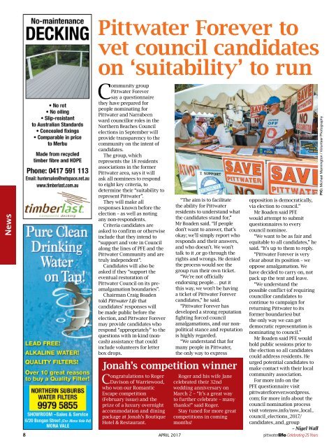 Pittwater Life April 2017 Issue