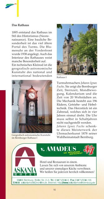 Tourismusführer Bernburg 2018