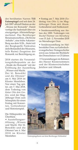 Tourismusführer Bernburg 2018