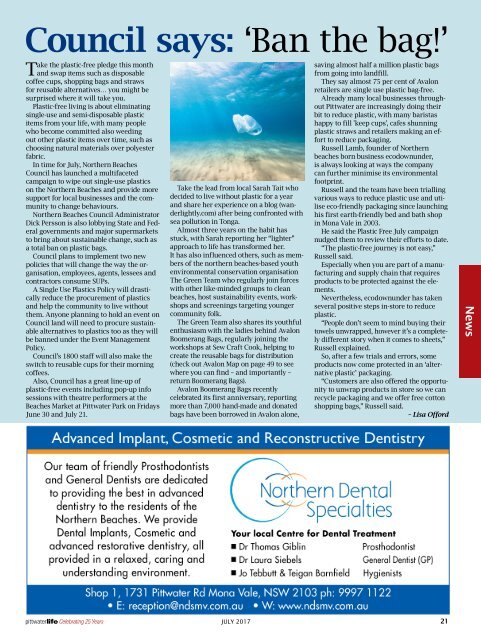 Pittwater Life July 2017 Issue