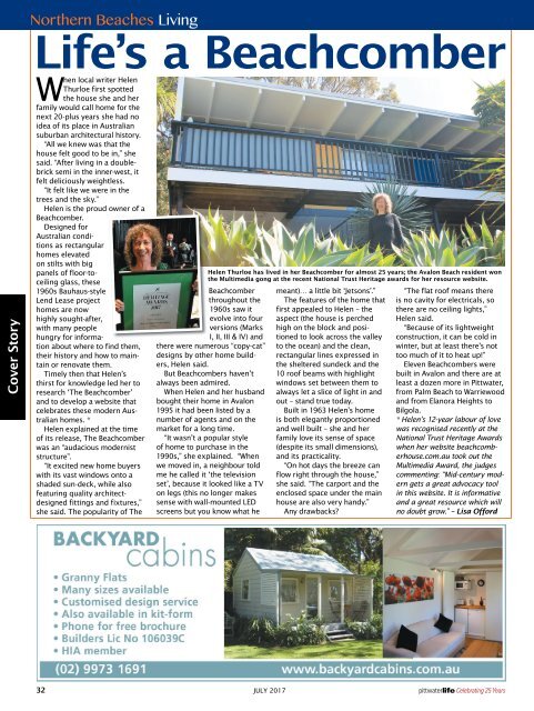 Pittwater Life July 2017 Issue