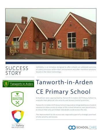 Success Story Brochure - Tanworth in Arden CE Primary School rev1