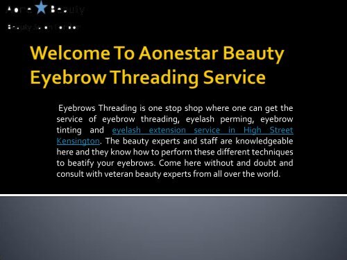 Professional eyelash extension service in High Street Kensington