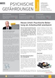 Psychische Gefährdungen am Arbeitsplatz_Ausgabe_Nr. 2.