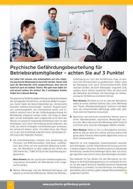 Psychische Gefährdungen am Arbeitsplatz_Ausgabe_Nr. 2.