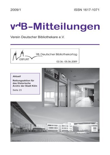 -Mitteilungen - Verein Deutscher Bibliothekare