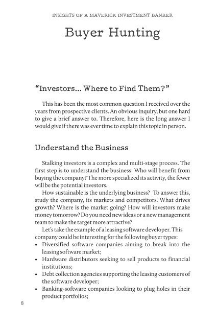 Insights of a Maverick Investment Banker_Sample