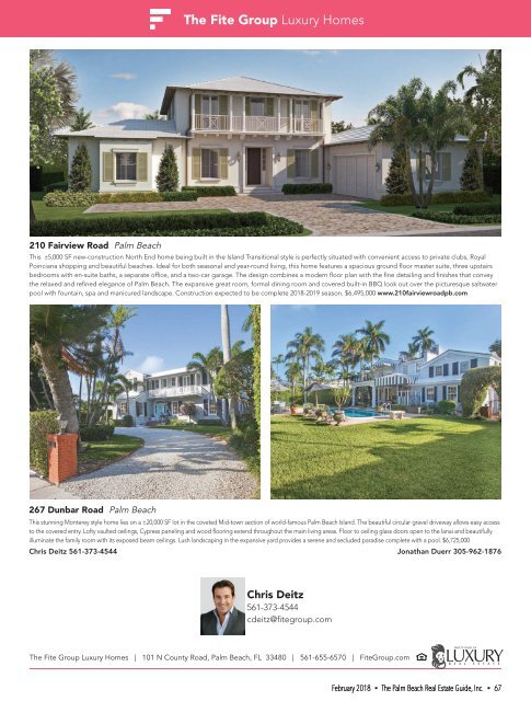 February 2018 Palm Beach Real Estate Guide