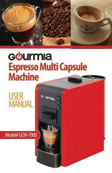 Gourmia GCM7000 Multi-Capsule Espresso Machine - 