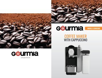 Gourmia GCM6500 Espresso, Cappuccino & Latte Maker - 