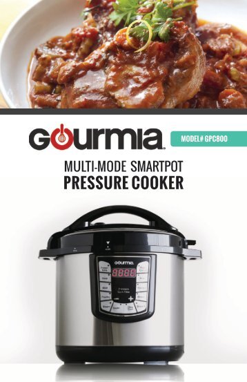 Gourmia GPC800 SmartPot Pressure Cooker 8 Qt. - 