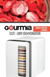 Food Dehydrators, Gourmia GFD1550 Food Dehydrator With Digital