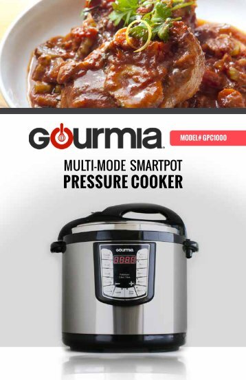 Gourmia GPC1000 SmartPot Pressure Cooker 10 Qt. - 