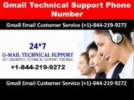Gmail technical support phone number +1-844-219-9272