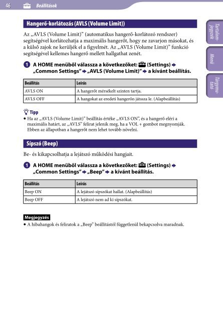 Sony NWZ-B143F - NWZ-B143F Consignes d&rsquo;utilisation Hongrois