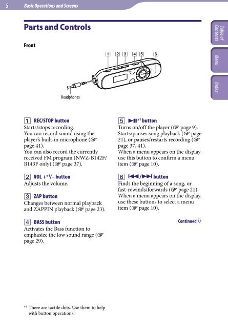 Sony NWZ-B143F - NWZ-B143F Mode d'emploi Anglais