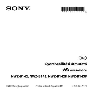Sony NWZ-B143F - NWZ-B143F Mode d'emploi Hongrois