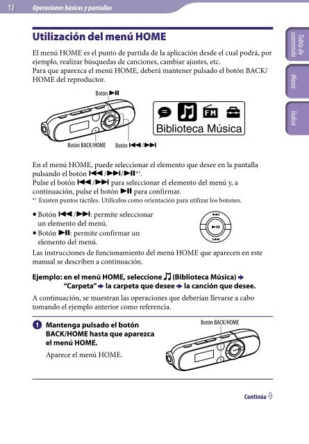 Sony NWZ-B143F - NWZ-B143F Consignes d&rsquo;utilisation Espagnol