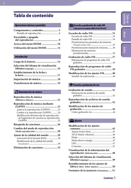 Sony NWZ-B143F - NWZ-B143F Consignes d&rsquo;utilisation Espagnol