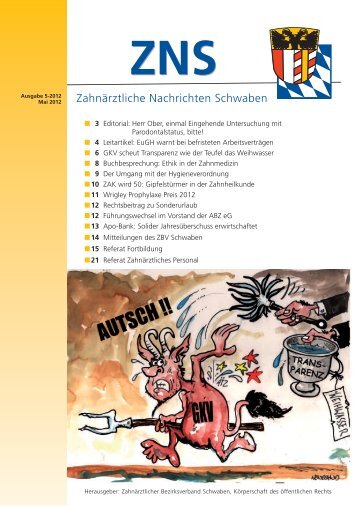 GOZ 2012 - Zahnärztlicher Bezirksverband Schwaben