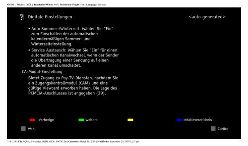 Sony KDL-37W5810 - KDL-37W5810 Consignes d&rsquo;utilisation Allemand