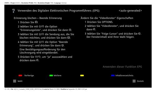 Sony KDL-37W5810 - KDL-37W5810 Consignes d&rsquo;utilisation Allemand