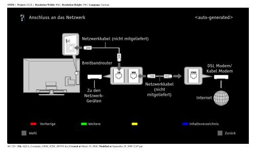 Sony KDL-37W5810 - KDL-37W5810 Consignes d&rsquo;utilisation Allemand