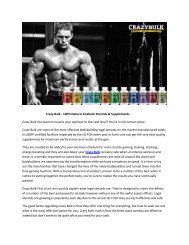 Crazy Bulk - Best Muscle Building Steroids Supplement