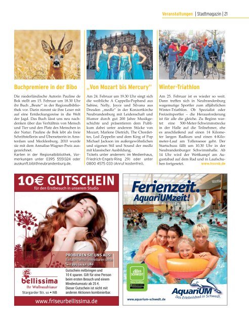 Stadtmagazin Februar