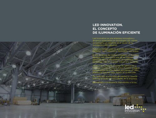 LED INNOVATION CATALOGO 2018