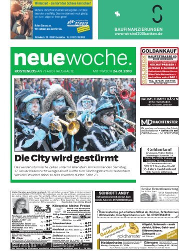 24.01.2018 Neue Woche