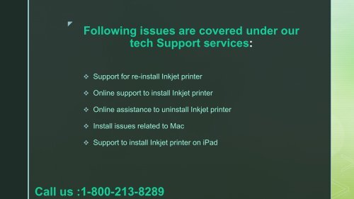 Epson Inkjet Printer Technical Support Number 1-800-213-8289