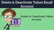 Delete & Deactivate Yahoo Email Account