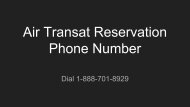 Air Transat Reservation Phone Number
