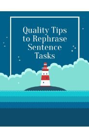 Quality Tips to Rephrase Sentence Tasks