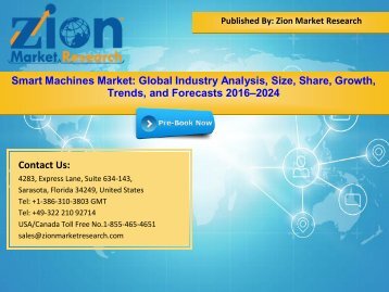 Global Smart Machines Market, 2016–2024